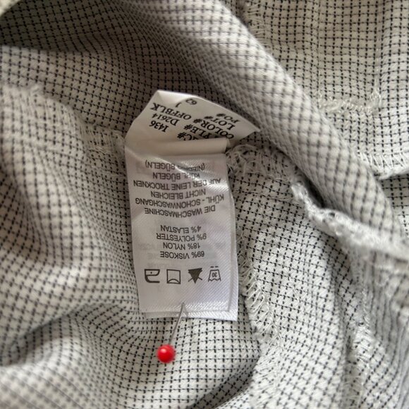 Willie Smith patterned slacks, elastic waist, size 10 - Picture 7 of 10